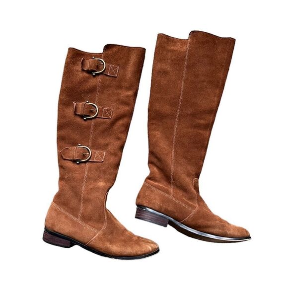 Restricted Leather Riding Boots Brown Size 8 Tall Boot - Picture 1 of 9